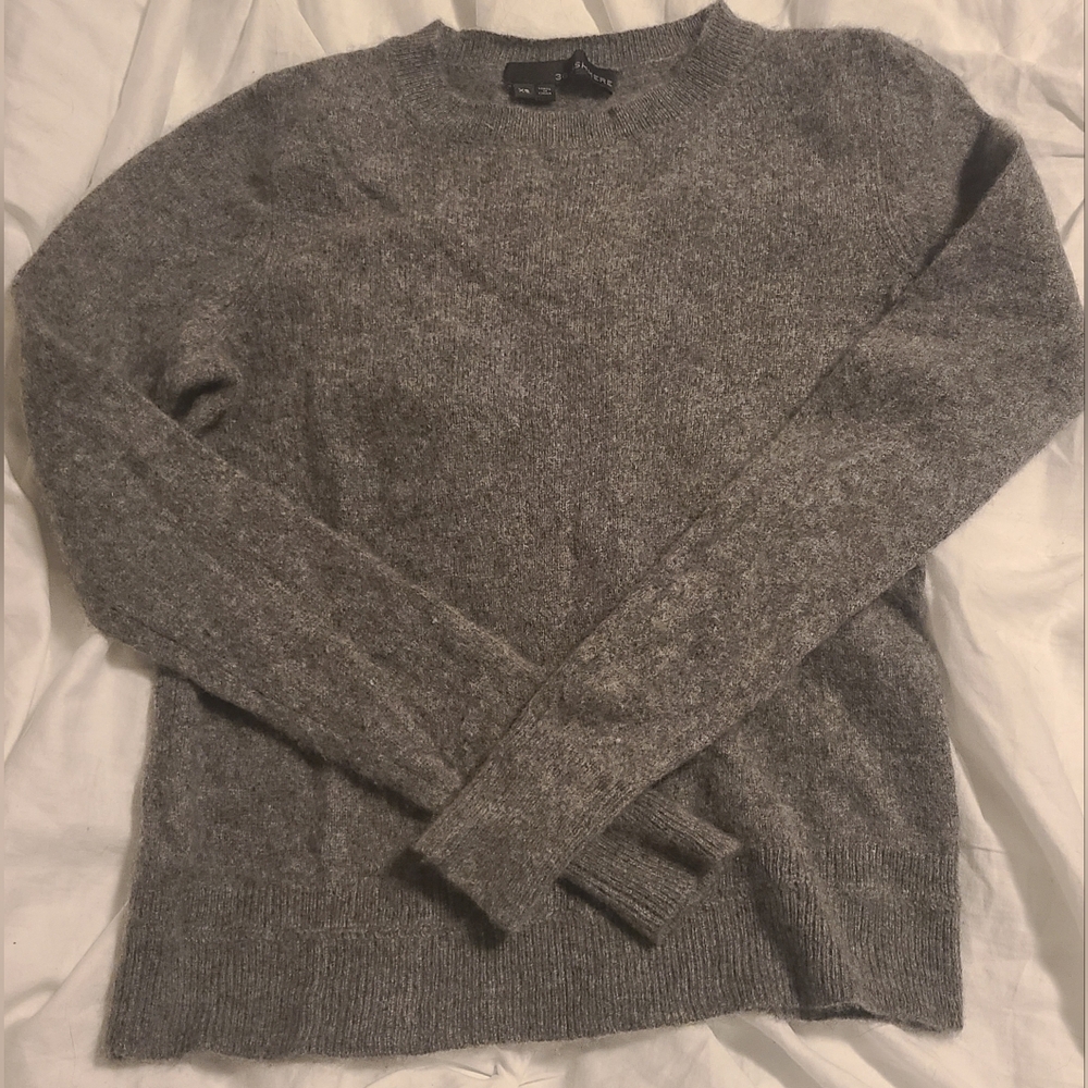 360 Cashmere Size XS Charcoal Crewneck Sweater